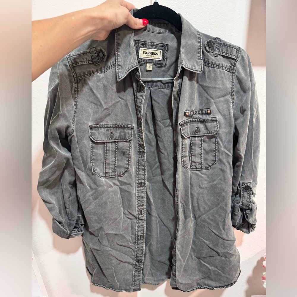 Express boyfriend button down shirt | size S | like new